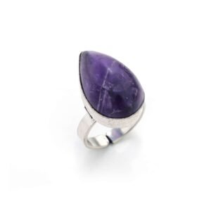 Arts Crystal Products Natural Labradorite Ring Set for Women,Vintage Joint Knuckle Stackable Rings Oval Gemstone Ring